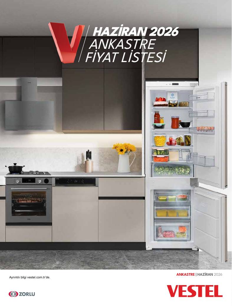 Vestel Ankastre Fiyat Brosuru