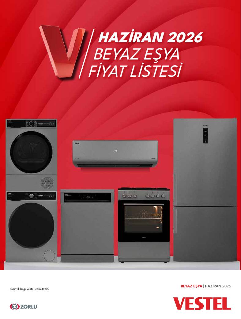 Vestel Beyaz Esya Fiyat Brosuru